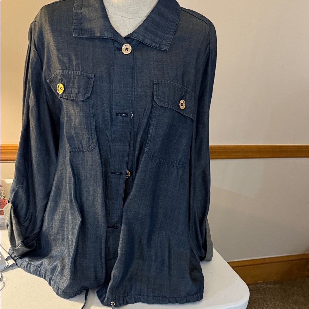 Chico's lightweight Dark Blue Jacket